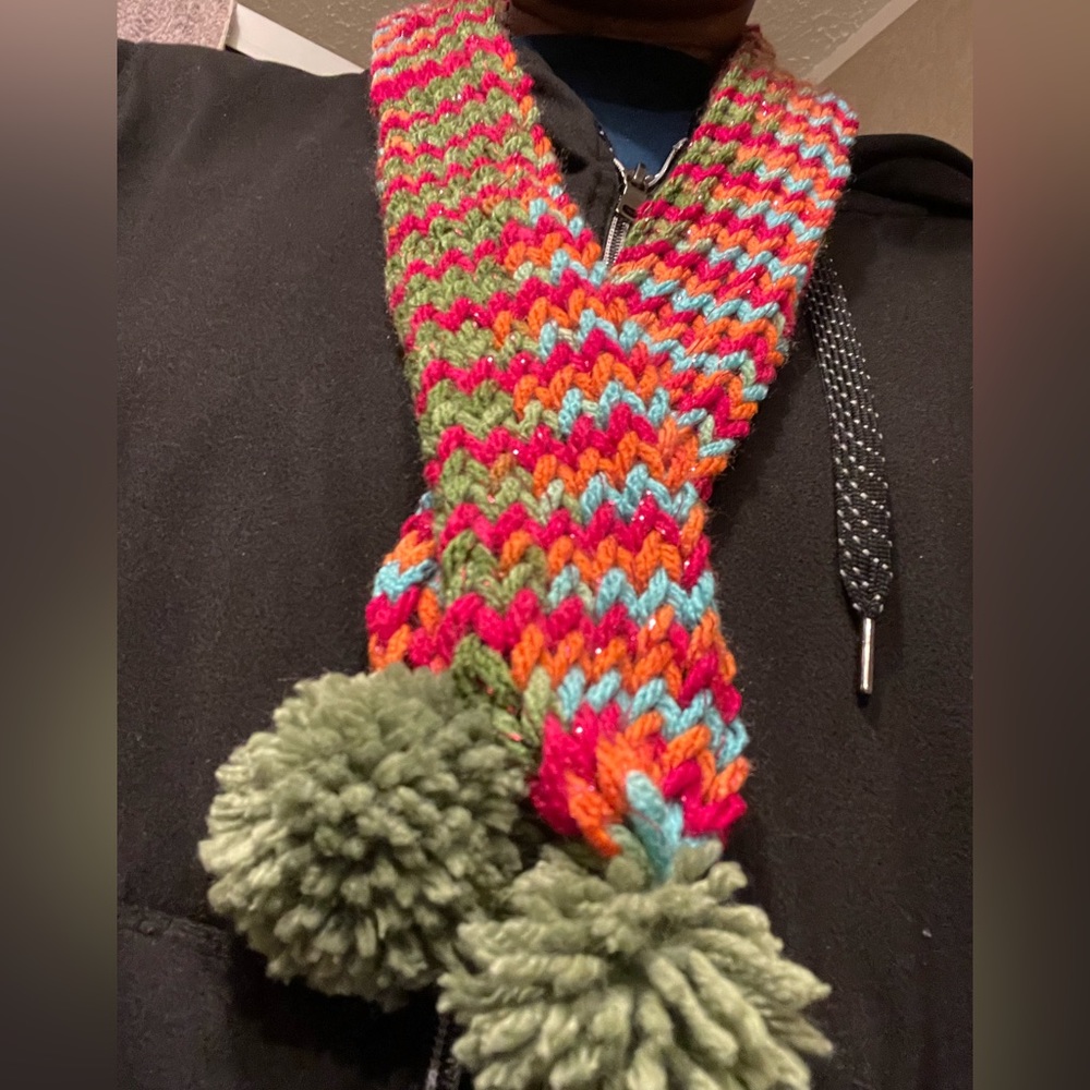 Handmade Fiesta Skinny Scarf